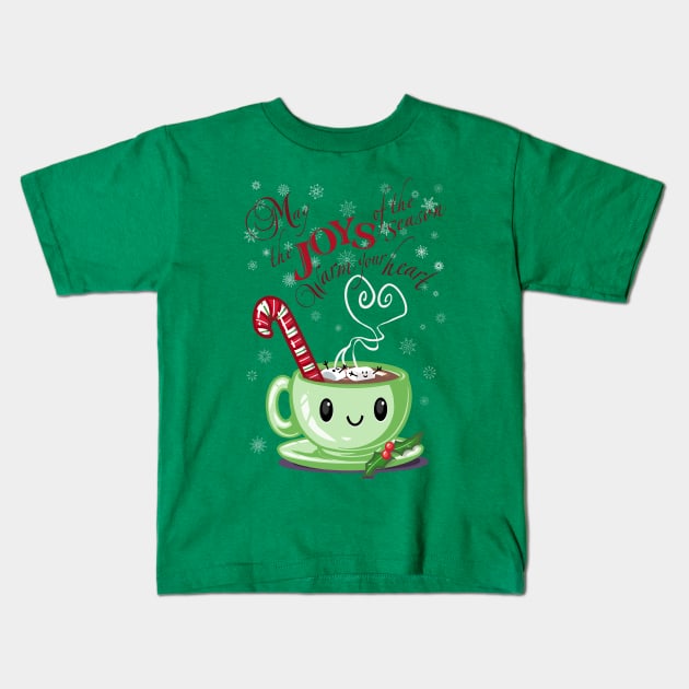 Joys of the Season Kids T-Shirt by ElephantShoe